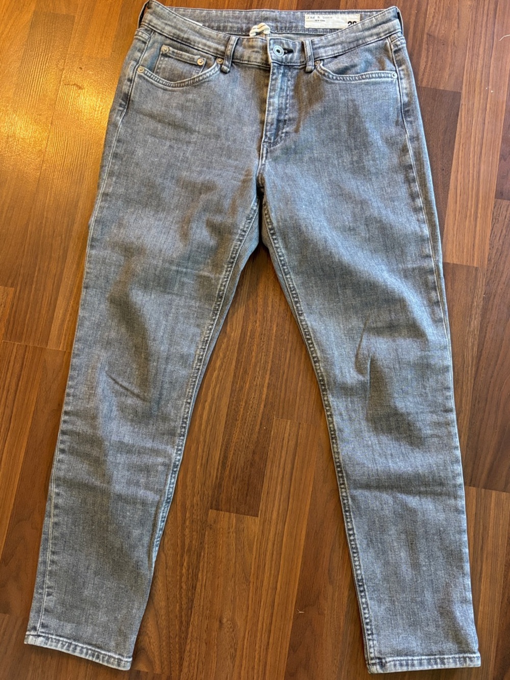 rag & bone Gray Washed Denim Jeans